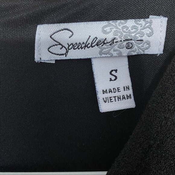 Speechless Black Dress w/ Cutout Neckline, Fit & Flare - Picture 5 of 6